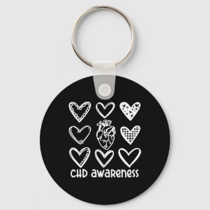 Chd Awareness Warrior-heart Disease Month Awarenes Key Ring
