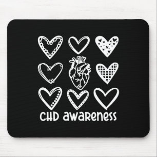 Chd Awareness Warrior-heart Disease Month Awarenes Mouse Mat