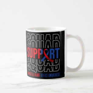 Chd Congenital Heart Defect Awareness Support Squa Coffee Mug