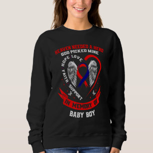 CHD Heart Disease Awareness In Memory of Son Baby Sweatshirt