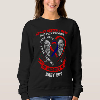 CHD Heart Disease Awareness In Memory of Son Baby Sweatshirt