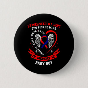 Chd Heart Disease Awareness In Memory Of Son By 6 Cm Round Badge
