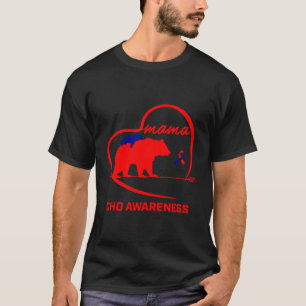 Chd Mum Mama Bear Congenital Heart Defect Awarenes T-Shirt