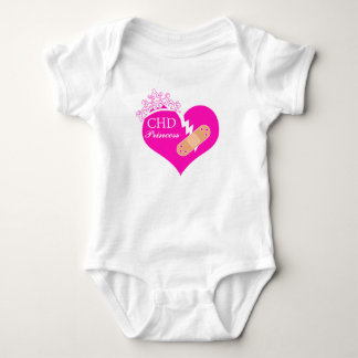 CHD Princess, Congenital Heart Defect, HLHS Baby Bodysuit