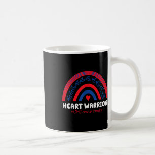 Chd Warrior Red & Blue Rainbow Heart Disease A Coffee Mug