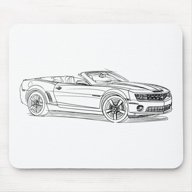 Che Camaro Convert 2011 Mouse Mat (Front)