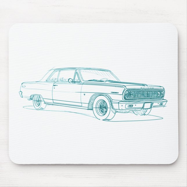 Che Chevelle 1964 SS Mouse Mat (Front)