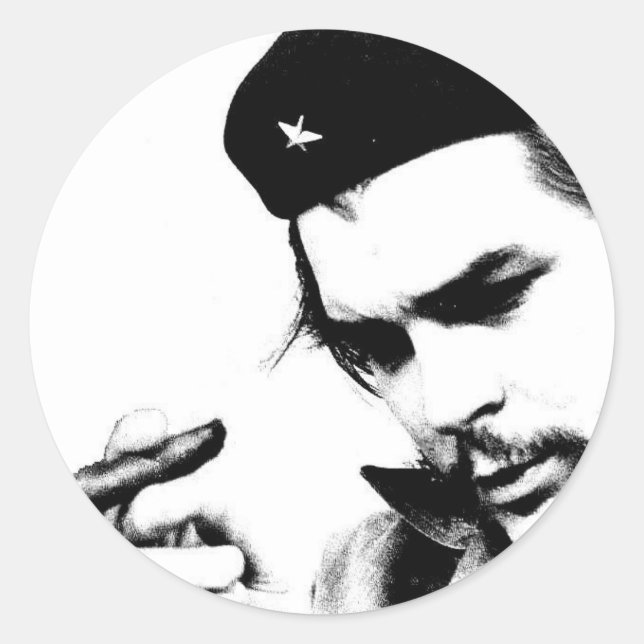 Che Guevara Classic Round Sticker (Front)