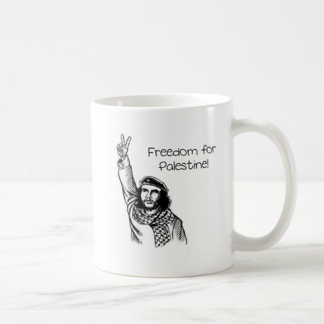 Che Guevara , Freedom for Palestine! Coffee Mug (Right)