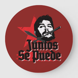 Che Guevara Juntos Se Puede Quote Together We Can Large Clock