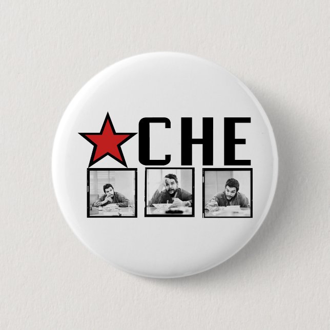 Che Guevara Pictures! 6 Cm Round Badge (Front)