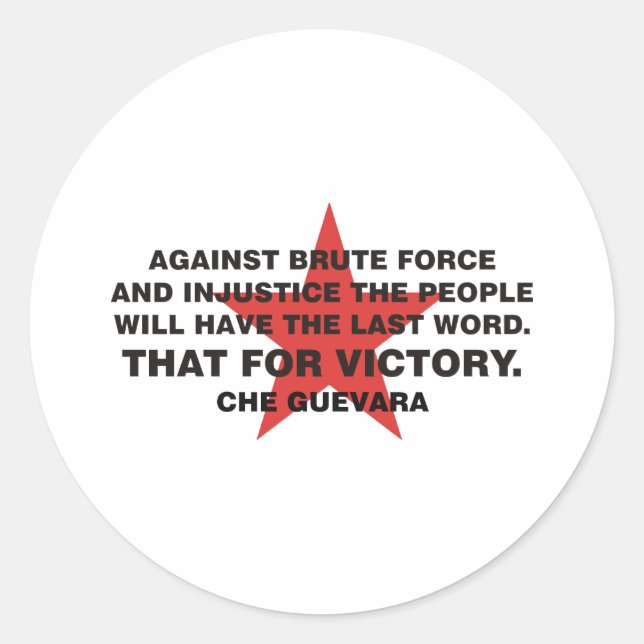 Che Guevara Products! Classic Round Sticker (Front)