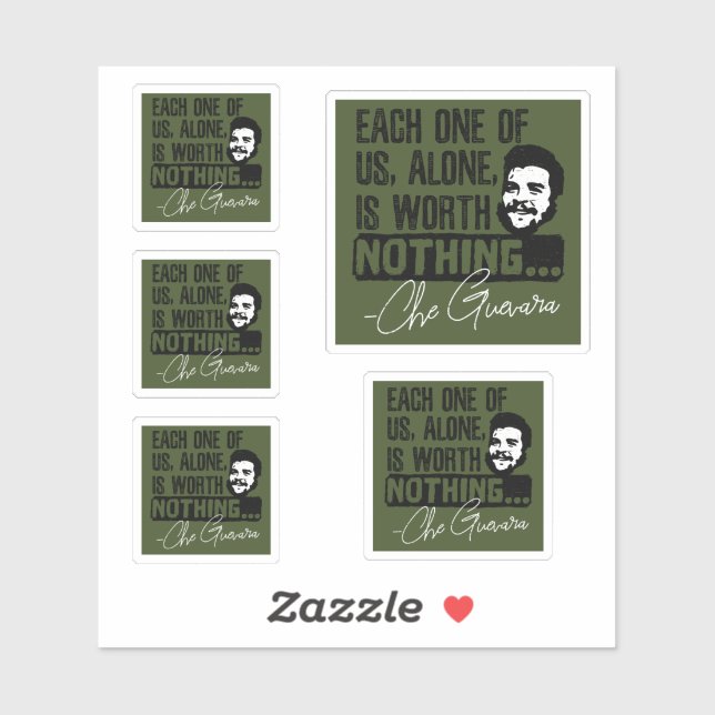 Che Guevara Quote - Each Alone Worth Nothing (Sheet)