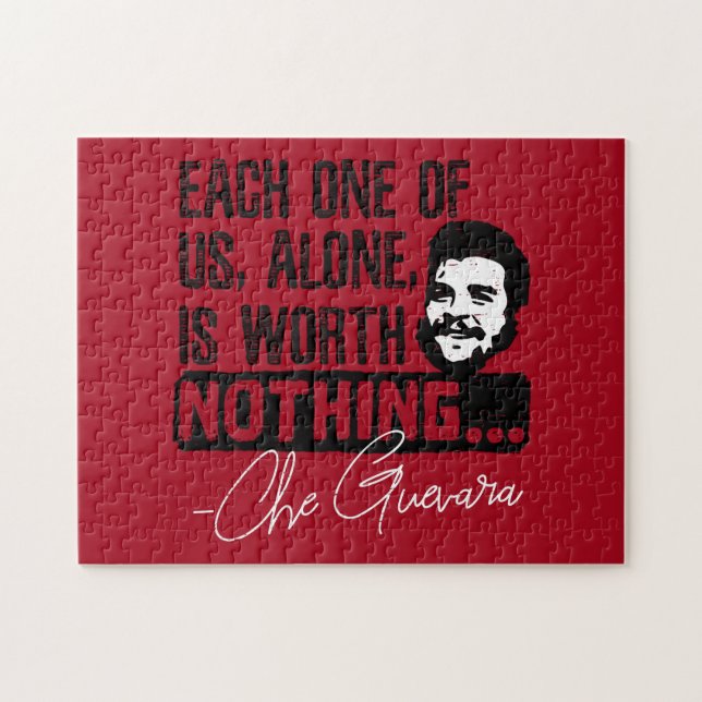 Che Guevara Quote - Each Alone Worth Nothing Jigsaw Puzzle (Horizontal)