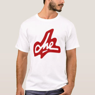 Che Guevara Signature - Red  on White T-Shirt