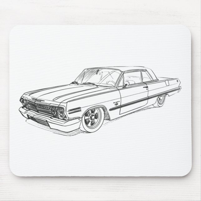 Che Impala 1963 Mouse Mat (Front)