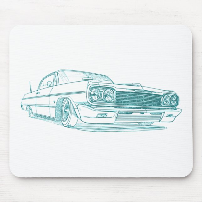 Che Impala 1964 lowrider Mouse Mat (Front)