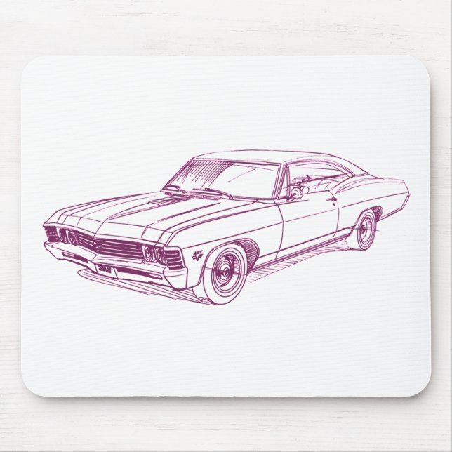 Che Impala 1967 Mouse Mat (Front)