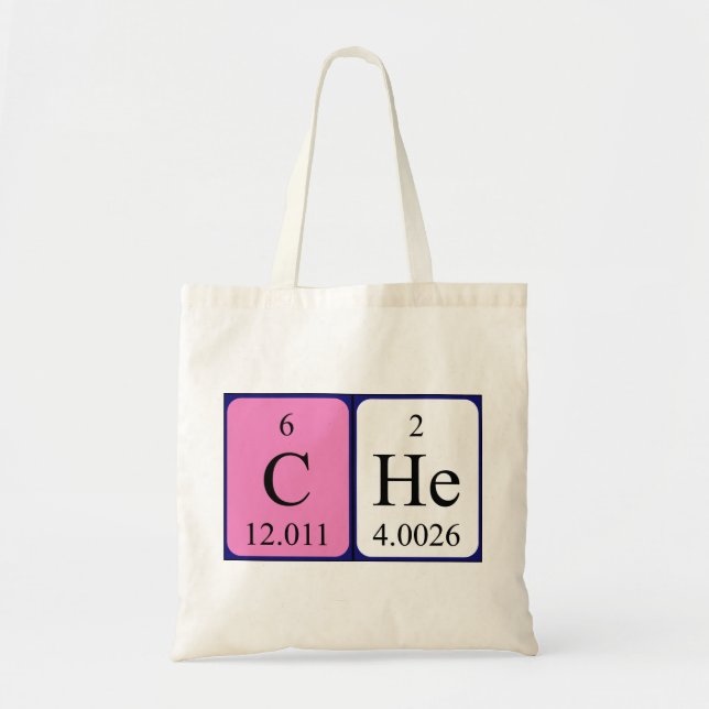 Che periodic table name tote bag (Front)