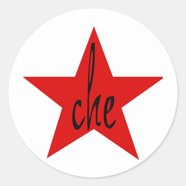 Che Red Star! Classic Round Sticker (Front)