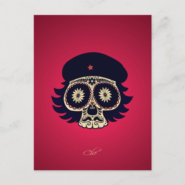 Che sugar skull postcard (Front)