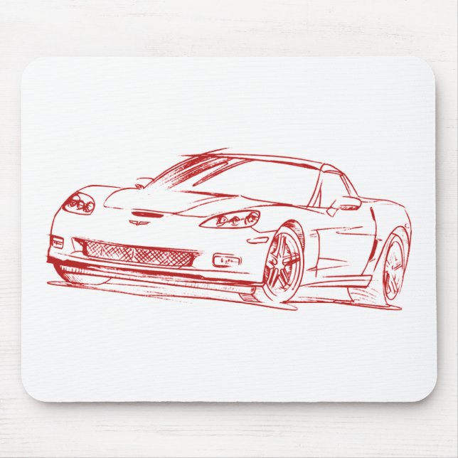 Che Vette 2006 Z06 C6 Mouse Mat (Front)