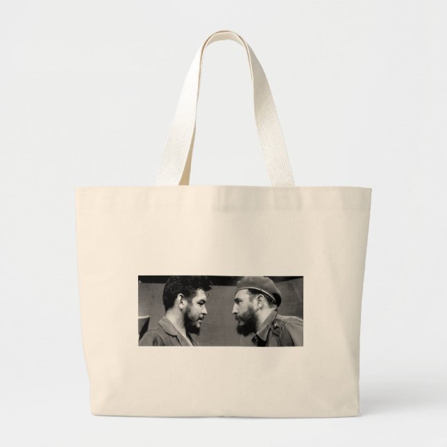 Che-y-Fidel Large Tote Bag (Front)