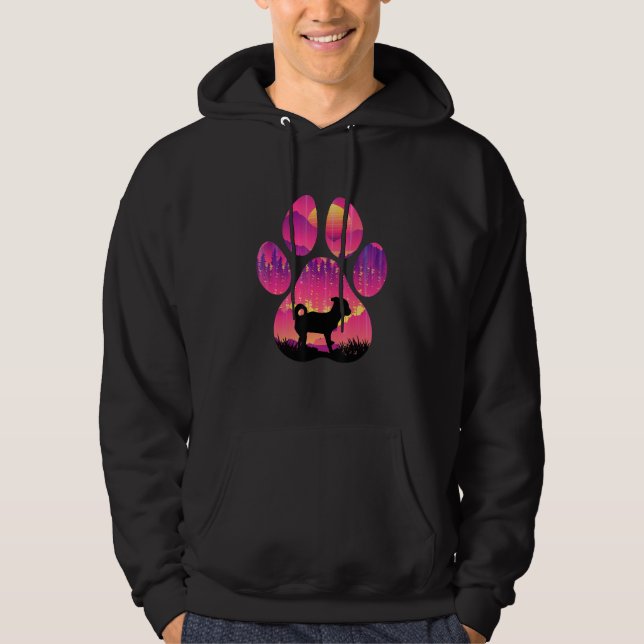 Cheagle Paw Mom Dad Dog  Women Men Hoodie (Front)