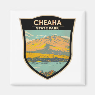 Cheaha State Park Alabama Badge  Magnet