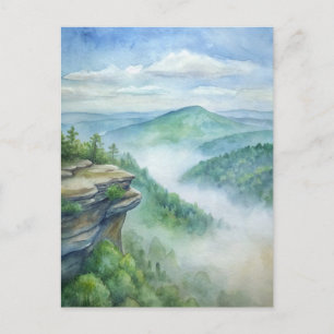 Cheaha State Park, Alabama Watercolor Postcard