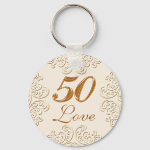 Cheap 50th Anniversary Party Favours Keychains