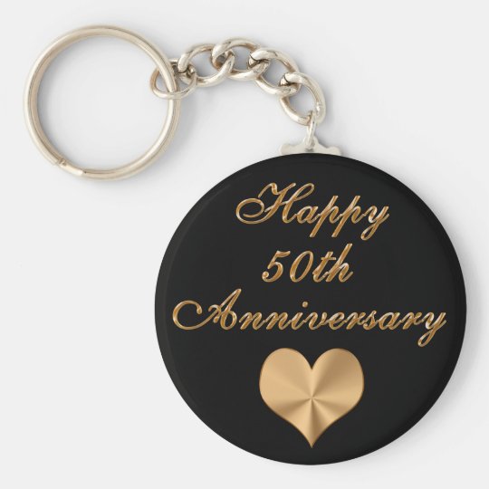 Cheap 50th Wedding Anniversary Gifts Keychains Zazzle Co Uk