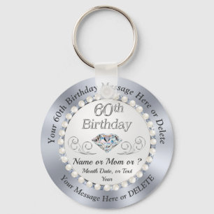 Cheap 60th Birthday Favours for Mum, Family, Frien Key Ring