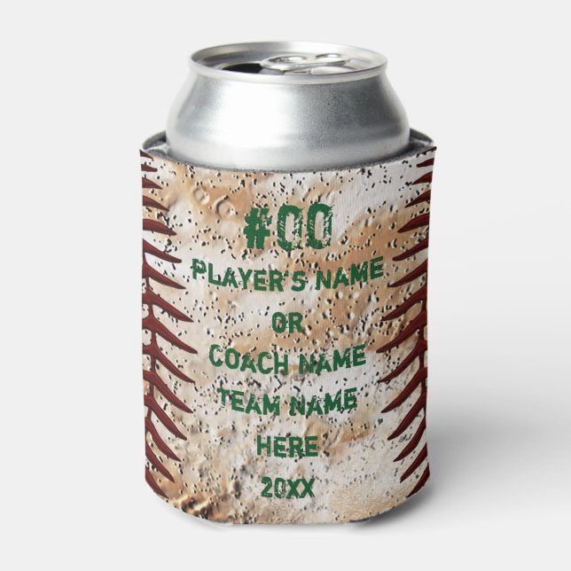 Cheap Baseball Team Goodie Bag Ideas PERSONALIZED Can Cooler (Can Front)