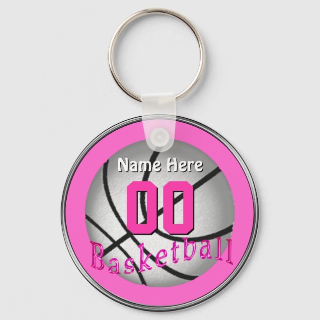 Cheap Basketball Gifts for Girls Team Key Ring (Front)