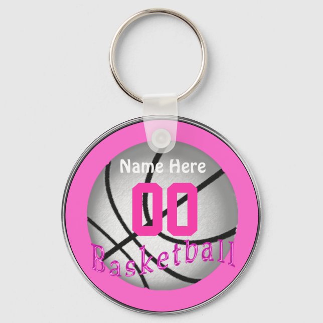 Cheap Basketball Gifts for Girls Team Key Ring (Front)