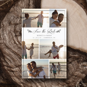 Cheap Black Branches Chic Collage 6 Photos Wedding