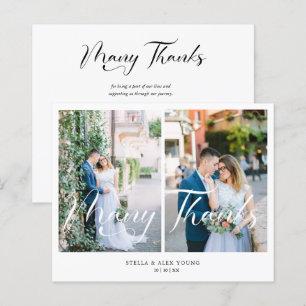 Cheap Bride & Groom 2 Photos Collage Hand Lettered