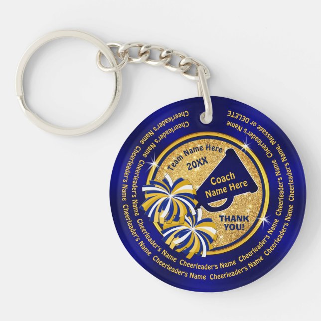 Cheap, Cheer Coach Gift Ideas, ALL Cheerleaders Key Ring (Front)