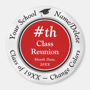 Cheap Class Reunion Gifts, ANY YEAR, Change COLORS Magnet