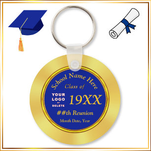Cheap Class Reunion Souvenirs, Logo, Text, Colours Key Ring