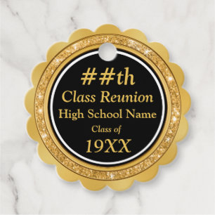 Cheap Class Reunion Table Decorations Ideas Favour Tags