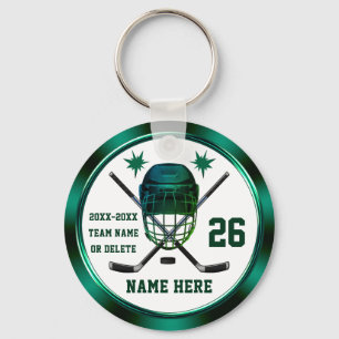 Cheap Custom, End of Year Gifts for Hockey Players Key Ring