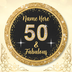 Cheap Custom Fabulous and 50 Birthday Party Favors Magnet