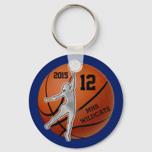 Cheap Customised Basketball Keychains Girls Team