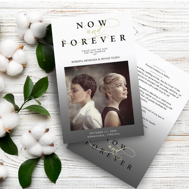 Cheap Gradient LGBT Wedding Photo Whimsical Script (Creator Uploaded)