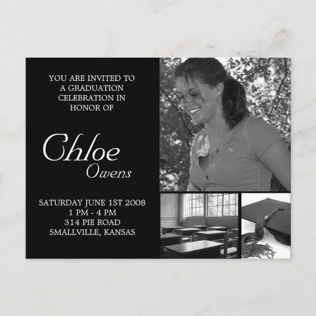 Cheap Graduation Invites (Front)