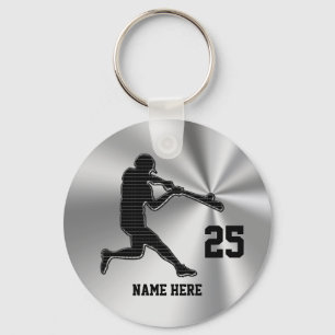Cheap Ideas for Baseball Team Gifts NAME & NUMBER Key Ring