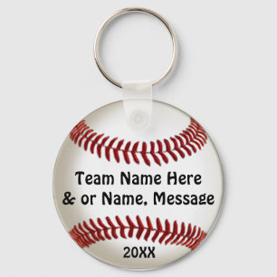 Cheap Ideas for Baseball Team Gifts with TEAM NAME Key Ring