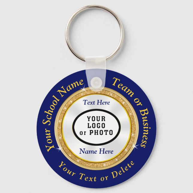 Cheap Keychains in BULK, Your IMAGE, Text, Colours (Front)